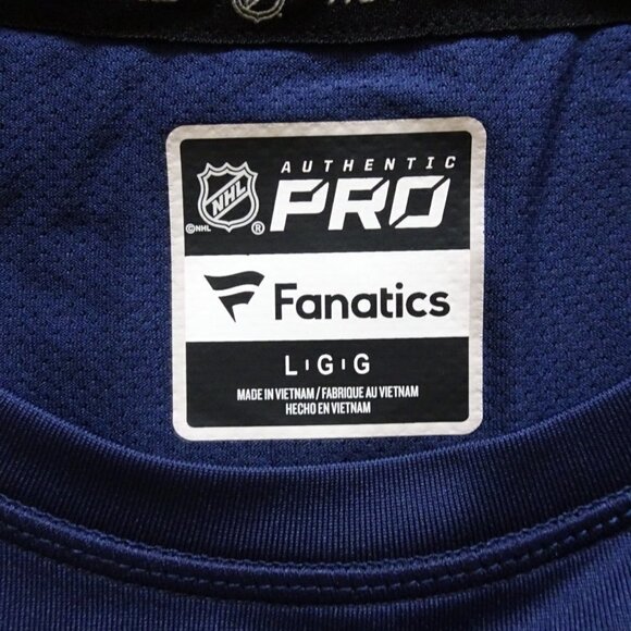 NHL Fanatics WINNIPEG JETS Hockey Tank Top Size L Sleeveless Authentic Pro - Picture 5 of 5